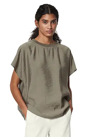 MARC O'POLO | T-shirt blouse | hellbraun